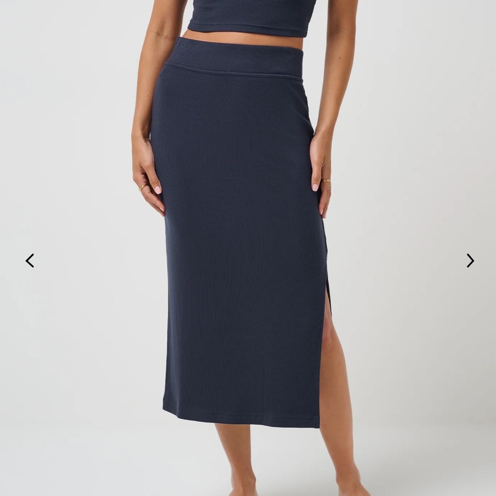 Cotton Citizen Navy Skirt